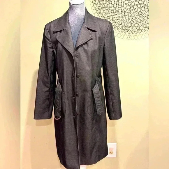 Express Stretch 3/4 length lined button up gray jacket - Size 11/12 - Picture 1 of 6